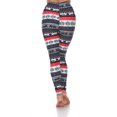 thumbnail image 4 of White Mark Leggings à Imprimé des Fêtes pour Femmes, 4 of 5