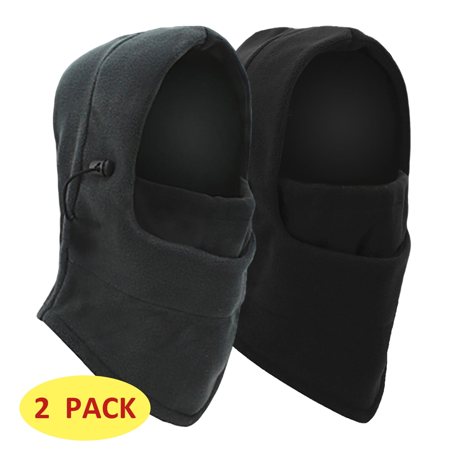 Trifolium Balaclava Thermal Fleece Hood & Face Cover Outdoor Mulltifunction Windproof Winter Sports Face Mask - UK Brand (Balaclava 20222 Dark Grey Curve OneSize