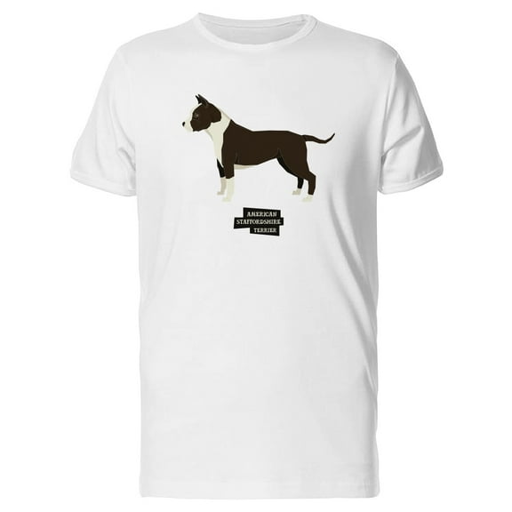 Dog Pit Bull Terrier Geometric Tee Men's -Image by Shutterstock