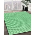 thumbnail image 3 of Ahgly Company Tapis d'Intérieur Lavable en Machine Carré Vert Transitionnel, 7 Pieds Carré, 3 of 7