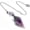 Amethyst, variant on Natural Amethyst Healing Crystal Dowsing Pendulum Reiki Gemstone Chips Orgone Pendulum 6 Faceted Hexagonal Pointed Resin Spiritual Pendant for Divination, Wicca, Energy Balancing