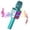 Blue, variant on BONAOK Wireless Karaoke Microphone, Portable Handheld Karaoke Machine with LED Lights, Bluetooth Microphone Speaker Singing Birthday Gift for Kids Adults(Light Blue)