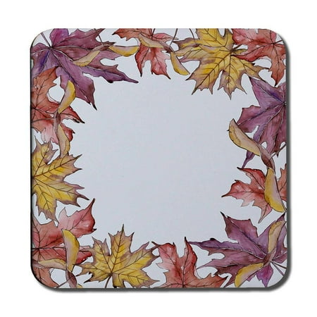 

Gold & Purple Leaves (Coaster)