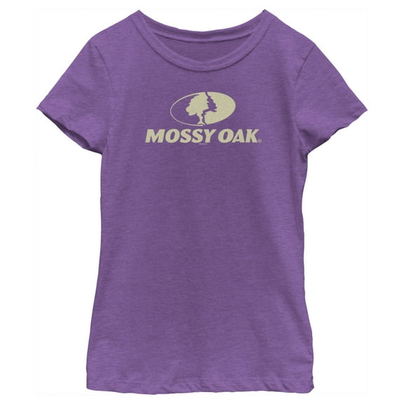 Girl's Mossy Oak Classic Logo Graphic Tee Purple Berry Large