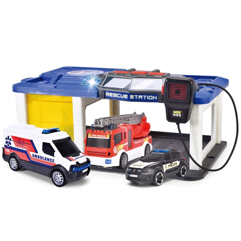 輸入玩具　Dickie Toys　レスキューステーションセット Dickie Toys - Rescue Station - Walmart.com