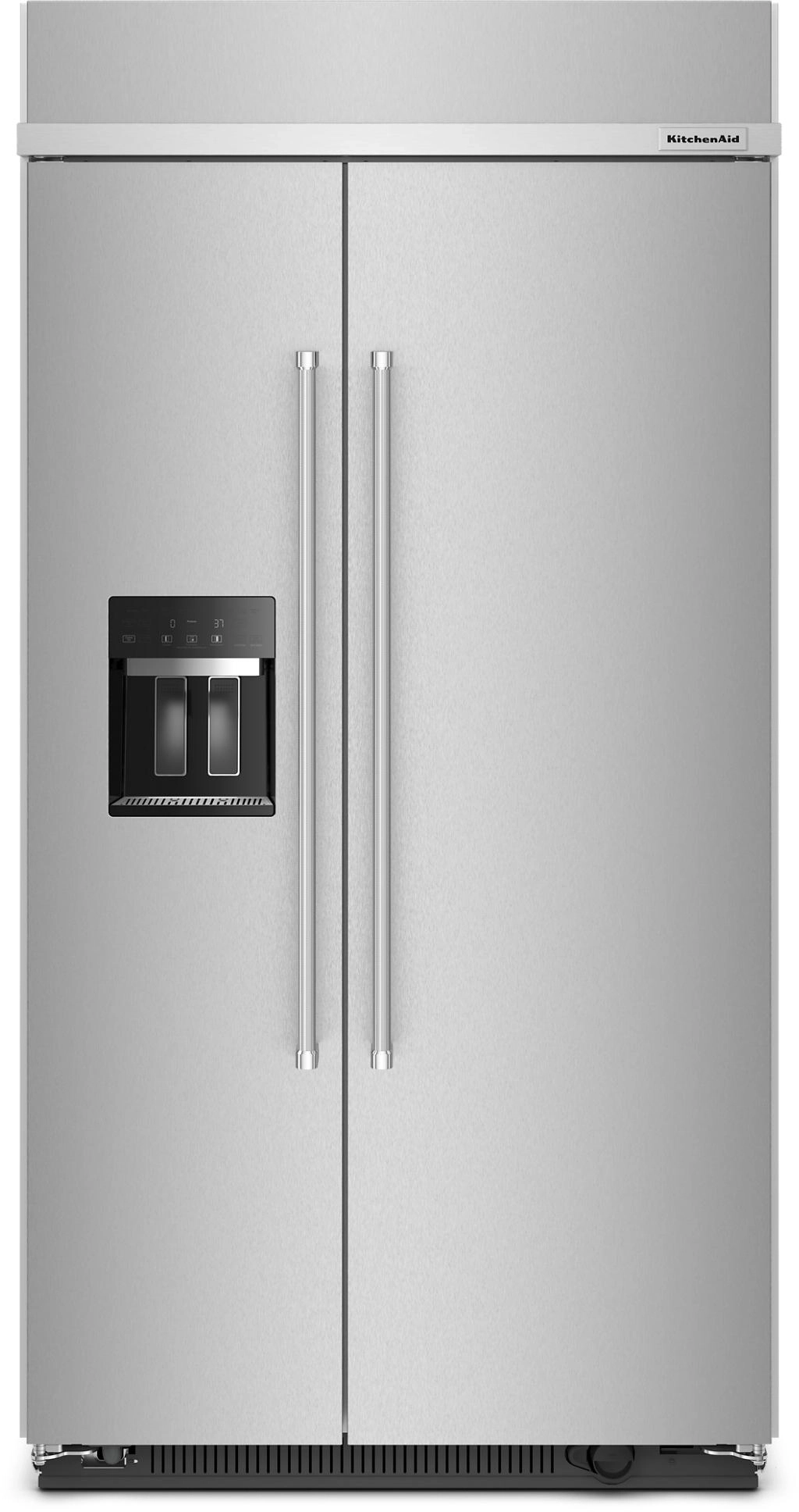 KBSD702MPS 42" Side By Side Built In Refrigerator with Dispenser and