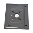 thumbnail image 1 of Placa de inserción de mesa de enrutador, bancos de tablero abatible de fresado de madera, valla deslizante de alta resistencia, placa de montaje de in Un plato, 1 of 7