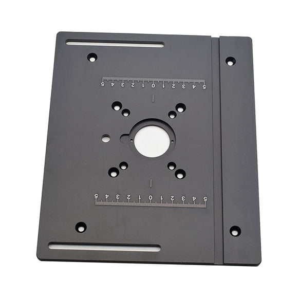Placa de inserción para mesa de fresadora, placa de montaje para mesa de fresadora para carpintería, herramienta auxiliar Un plato