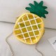 thumbnail image 2 of Lindo bolso de hombro con forma de piña, bolso cruzado pequeño con cadena, bolso para teléfono móvil de cuero Pu, 2 of 5