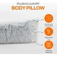 thumbnail image 2 of Cheer Collection Long Hair Shaggy Body Pillow 20" x 54", 2 of 8