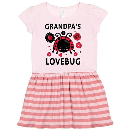 

Inktastic Valentine s Day Grandpa s Lovebug Gift Toddler Girl Dress