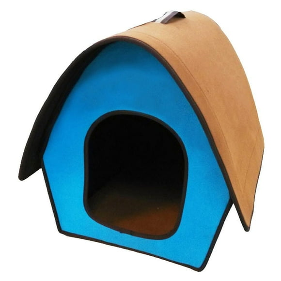 Penn-Plax Folding Zip up Curved Roof Blue Pet Home