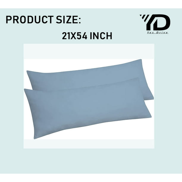 Body Pillow Cover Double Brushed 1800 Microfiber with Hidden Zipper Closure Wrinkle & Fade