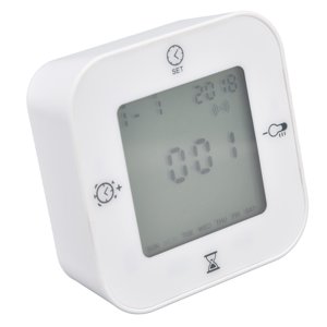 Uadme bluebone Horloge Multifonction,Thermomètre à Gravité,Hygromètre,Réveil,Contrôle du Son Intérieur,Thermomètre Numérique Lumineux pour la Maison Et Le Bureau