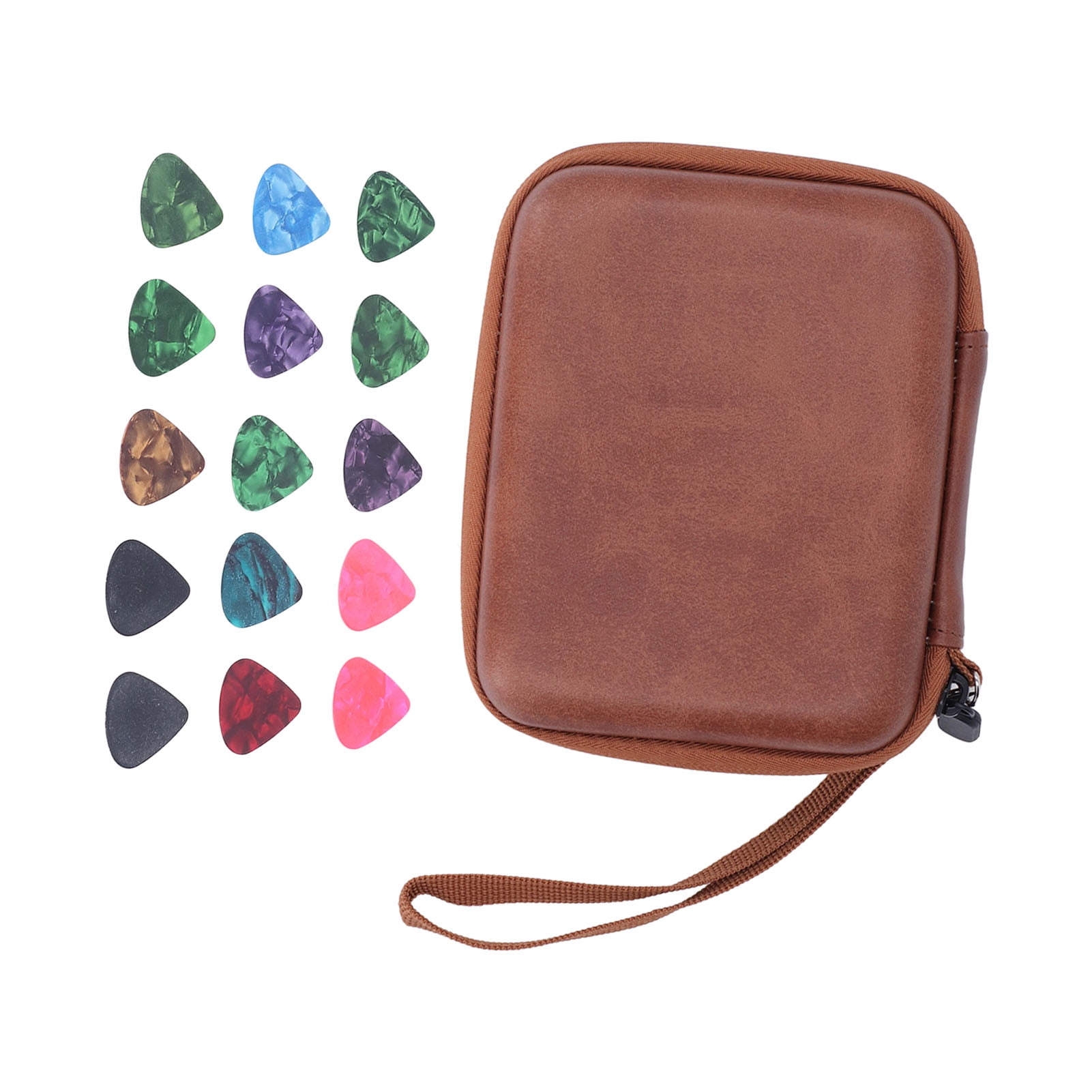 Guitar Pick Bag Set, Organized Soft Inner Foam Guitar Pick Storage