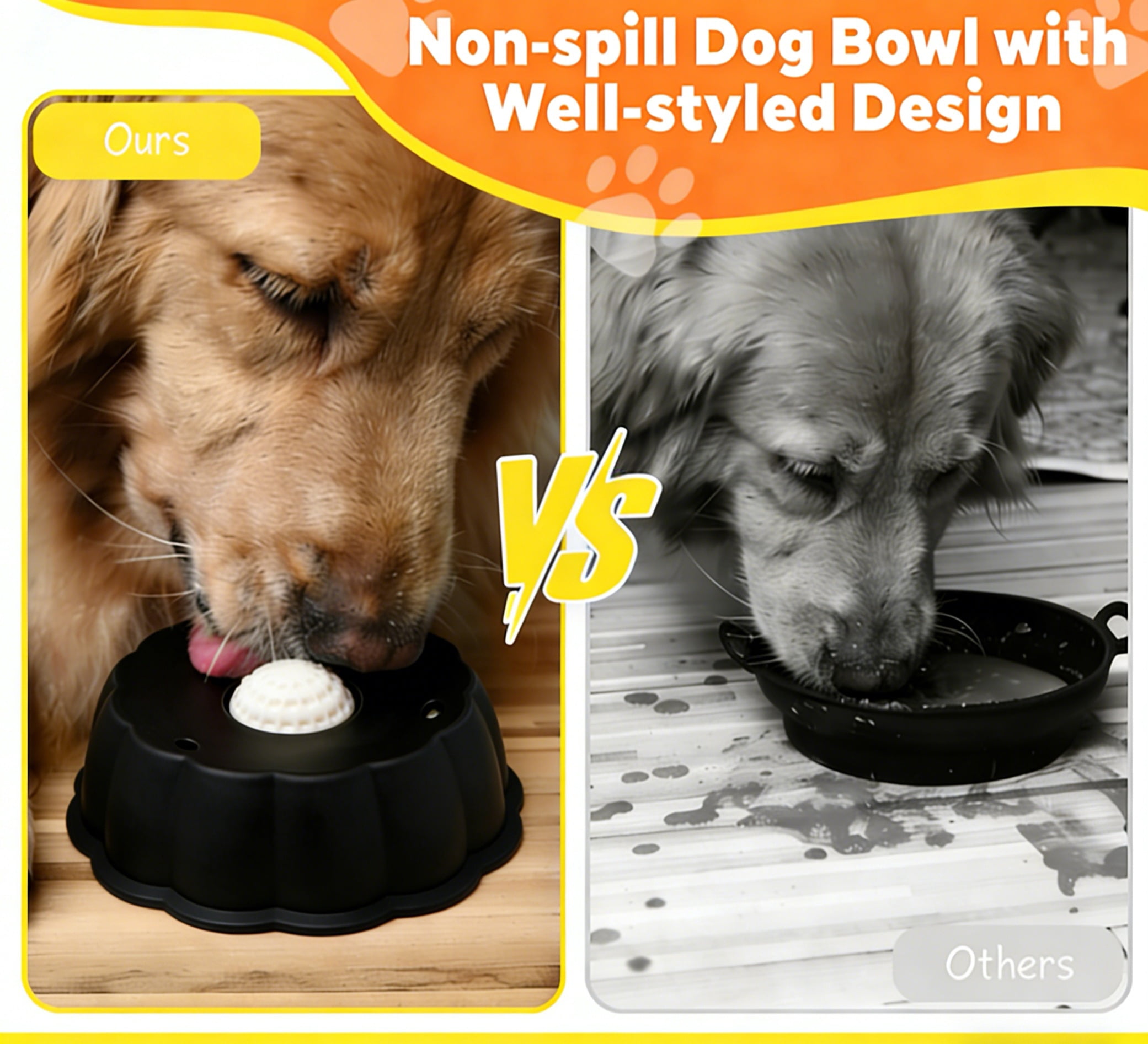 Dog Slow Feeder, Wet Food Liquid Treat Bowl, Anti-Slip Stable Bone Broth Dog Lick Bowl for All Breeds