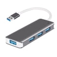 thumbnail image 1 of Hub USB 3.0 de 4 puertos ultradelgado y extra ligero fabricado en aluminio Hub USB para MacBook Air, Mac Pro/Mini, Microsoft y otros dispositivos USB, 1 of 8