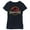 Navy Blue, variant on Girl's Jurassic Park T Rex Logo  Graphic Tee Tahiti Blue Small
