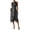 #342-Black, variant on Womens Casual Dress Round Neck Sleeveless High Waist Slit Maxi Dress Casual Everyday Style