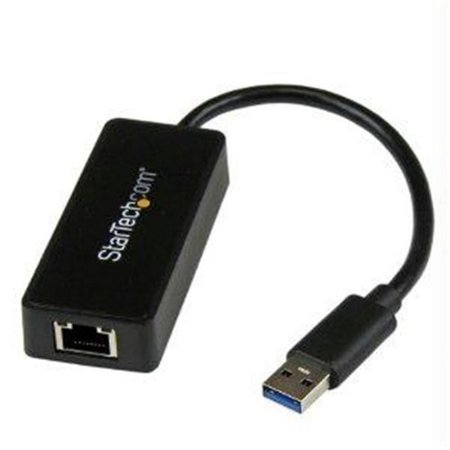 UPC: 0065030851893 | StarTech USB31000SPTB USB 3.0 to Gigabit Ethernet Adapter NIC w/ USB Port – Black