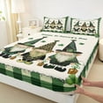 thumbnail image 3 of Feelyou Vintage Gnome Twin Sheet Sets, Western St. Patrick's Day Bedding, 3 Pieces, 3 of 7