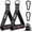 Black Pink, variant on Heavy Duty Exercise Handles, Gym Cable Handles for Cable Machine Attachments, D Handle Cable Attachments, Handles for Resistance Bands, Workout Accessories, Fitness Equipment for Home Gym