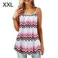 thumbnail image 3 of Sonducket S-XXXXXL Mujeres Tallas grandes Túnica Tops Casual Camisola suelta Camisetas sin mangas Verano Playa Vacaciones Camiseta Señoras Camiseta con Camisetas sin mangas ondas de agua roja XXL Sonducket AP001915-37, 3 of 4