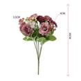thumbnail image 4 of Sunsanly 1 Bunch Artificial Flowers, Fake Peony Silk Hydrangea Bouquet Decor Plastic Carnations Realistic Flower Arrangements Wedding Decoration Table Centerpieces, 4 of 8