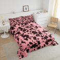 thumbnail image 3 of Pink Cow Print Comforter Set Queen Teens Adults,Cartoon Milk Cow Animal Bedding,Farmhouse Safari Animal Wildlife Bedding Comforter Sets,Western Cowgirl Down Comforter, 3 of 6
