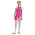 thumbnail image 1 of CHICTRY Robe de Danse Ballet Sans Manches en Dentelle Florale pour Filles Enfants Costume de Danse Contemporain Moderne Rose 14, 1 of 7