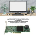 thumbnail image 4 of Tarjeta Controladora RAID HBA, Compatible Con Tarjeta De Expansión SAS De 16 TB HBA SAS 9300 8i Plug And Play Para PC, 4 of 7