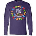 thumbnail image 3 of Inktastic I Love my Son Autism Awareness Long Sleeve T-Shirt, 3 of 5