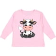 thumbnail image 3 of Inktastic Cute Black and White Holstein Cow Boys or Girls Long Sleeve Toddler T-Shirt, 3 of 5