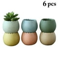 thumbnail image 2 of Coofit 6 Pcs Pot de Succulentes Pot de Fleurs Moderne Simple Pot de Jardinage, 2 of 9