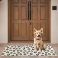 thumbnail image 4 of Black and Beige Leopard Print Washable Non Slip Indoor Door Mat, Decorative Entry Rug for Entrance, Bedroom, Kitchen, Bathroom, 16"x47", 4 of 6