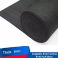 thumbnail image 2 of Gamvdout 2PCS Carbon Fiber Graphite Felt Welding Blanket High Temperature Torch Heat Sink Auto Carbon Felt for Contamination Adsorption Slag Fire Felt Thickness 8mm, 2 of 7