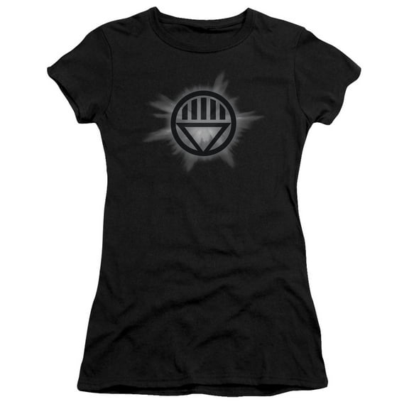Green Lantern Black Glow S/S Junior Women's T-Shirt Sheer Black