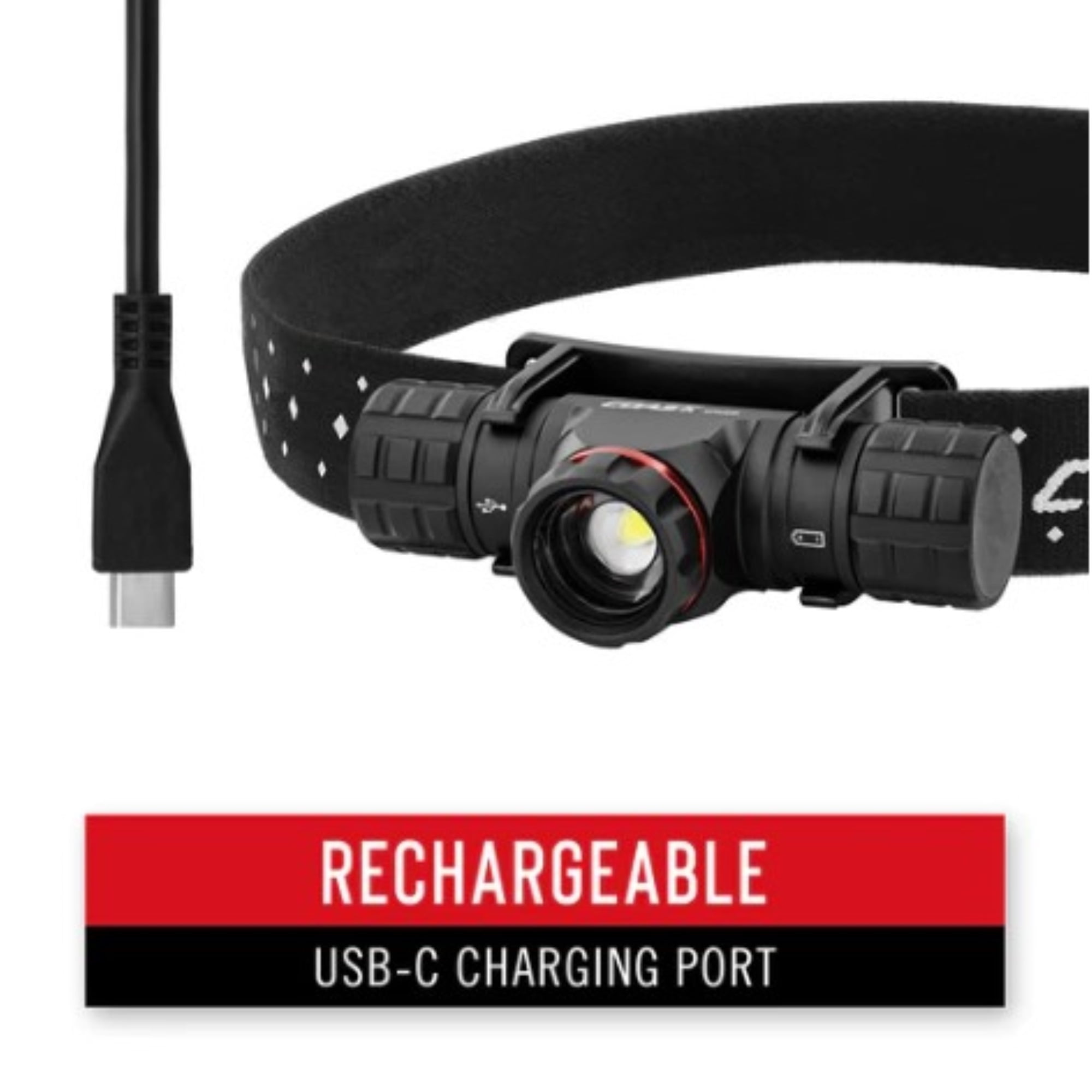 COAST XPH30R Headlamp – 1200 Lumens, USB-C Rechargeable, Dual Power, Magnetic Base