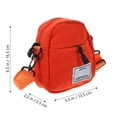 thumbnail image 2 of HONITANO Phone Purse Orange Canvas Small Crossbody Bag with Adjustable Shoulder Strap, 2 of 6