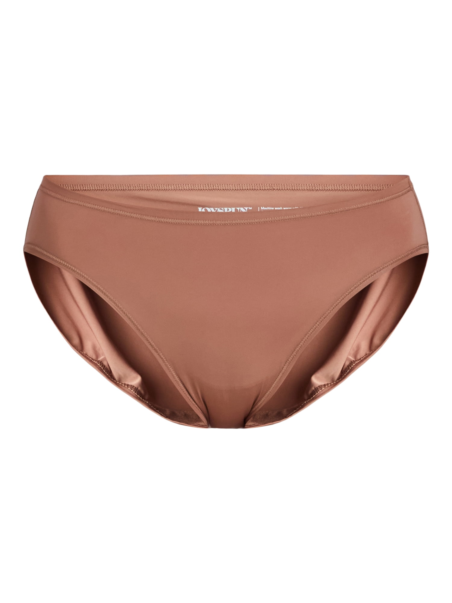 Joyspun Women's Microfiber Bikini Panties, 6-Pack, Sizes XS-3XL