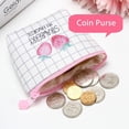 thumbnail image 5 of Vjnyvs Mini PU Coin Purse Pouch Cute Strawberry Mini Wallet Zipper Wallets Coin Purse Pouch Storage Key Bag for Credit Card ID Card Lipstick, 5 of 7