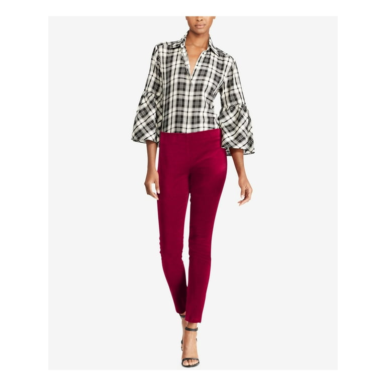Ralph Lauren Womens Stretch Velvet Casual Cropped Pants Ralph Lauren Womens Stretch Velvet Casual Cropped Pants