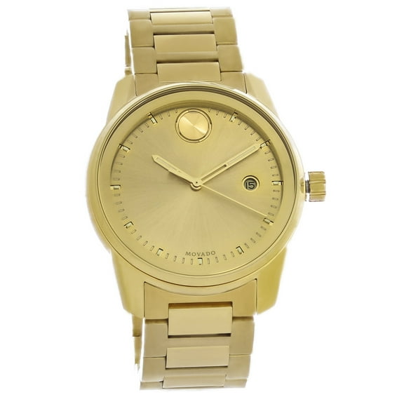 Movado Bold Verso Men's Gold Tone PVD Stainless Quartz Watch 3600735