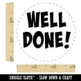 thumbnail image 2 of Well Done Teacher School Self-Inking Rubber Stamp Ink Stamper - Orange Ink - Small 3/4 Inch, 2 of 7
