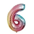 thumbnail image 1 of Agiferg Number Foil Balloons Color Number Ballon Happy Birthday Party Decoration, 1 of 1