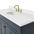 thumbnail image 4 of Ariel Hamlet 55 In. Oval Sink Vanity With White Quartz Countertop In Midnight Blue, 4 of 11