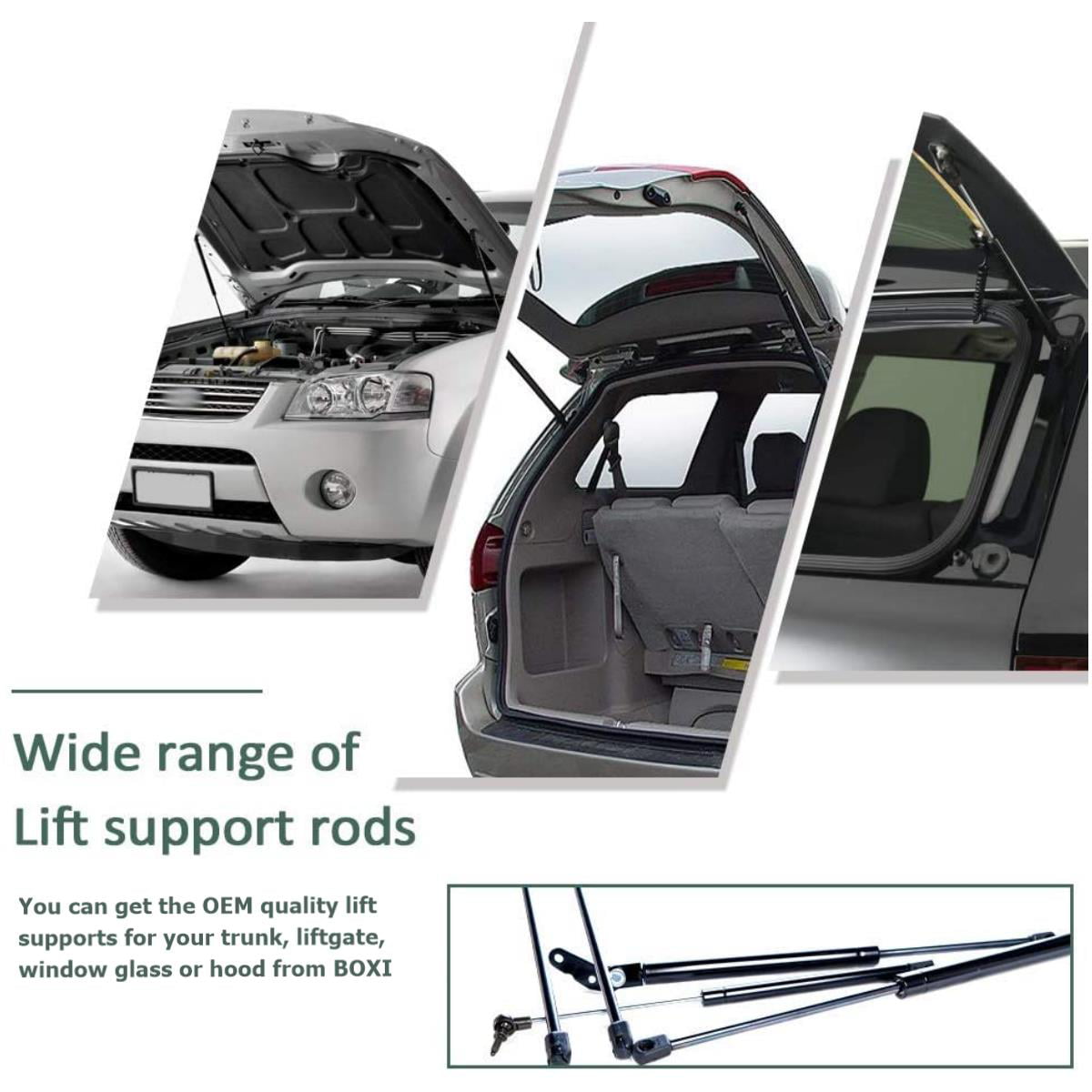 XYZMOT 2Pcs Rear Trunk Lift Supports Strust Shocks Springs For Honda Civic del Sol 1993-1997 Coupe Trunk SG326006