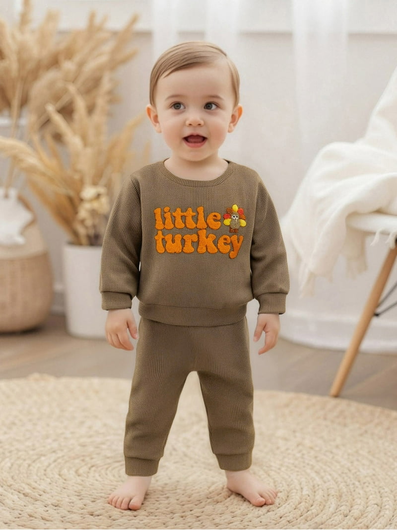 PaerPade Toddler Baby Boy Thanksgiving Outfit 12 18 24 Months 2T