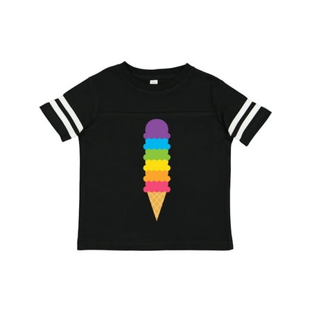 

Inktastic Rainbow Ice Cream 2 Gift Toddler Boy or Toddler Girl T-Shirt