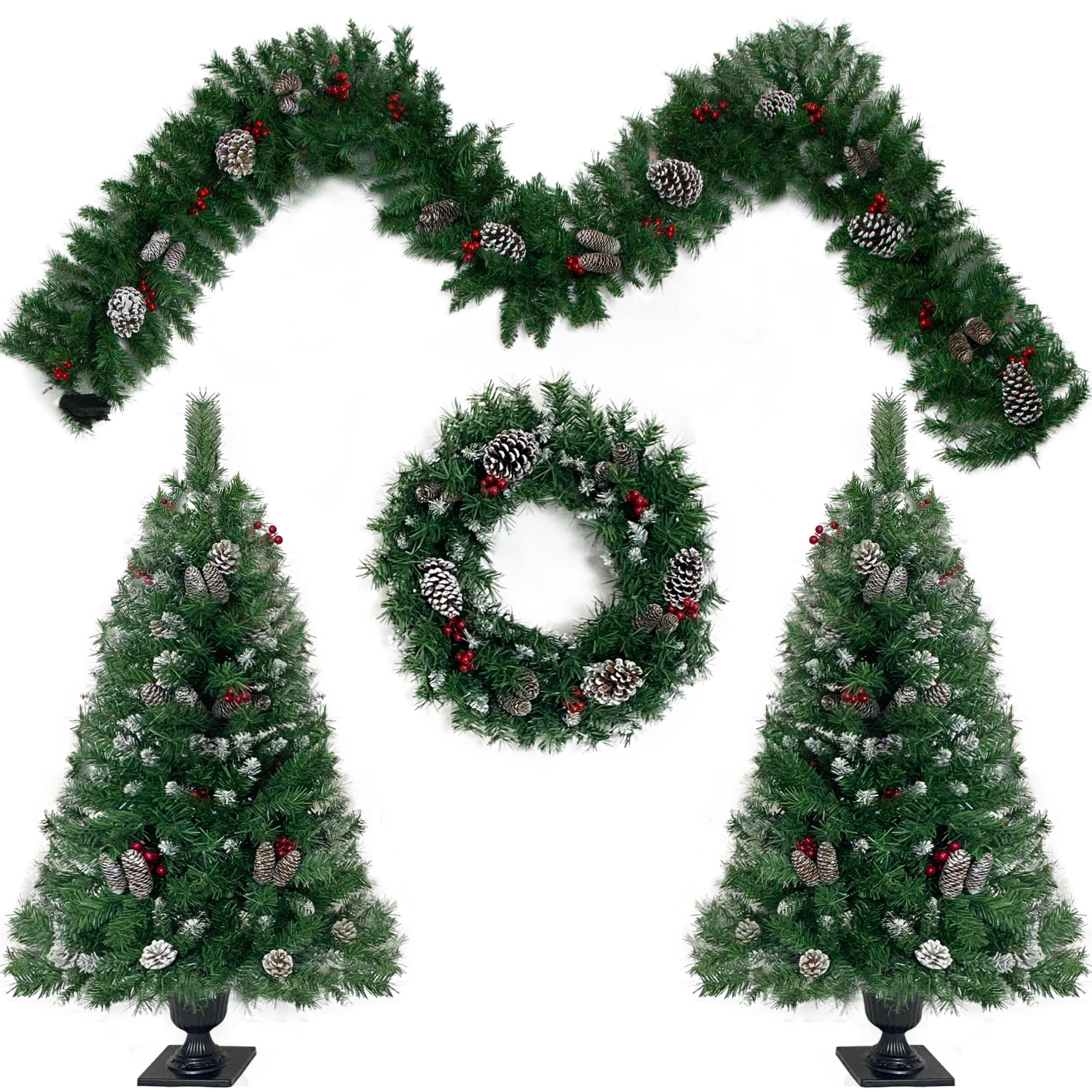 Elitezip 9 FT Xmas Tree Decorations in Home, Artificia Christmas